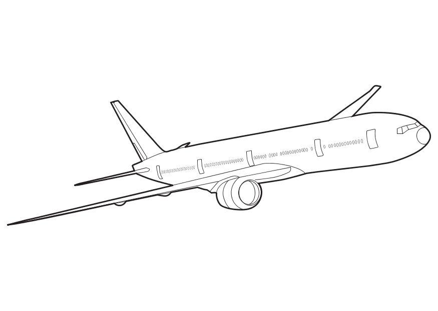 Coloring page boeing 777