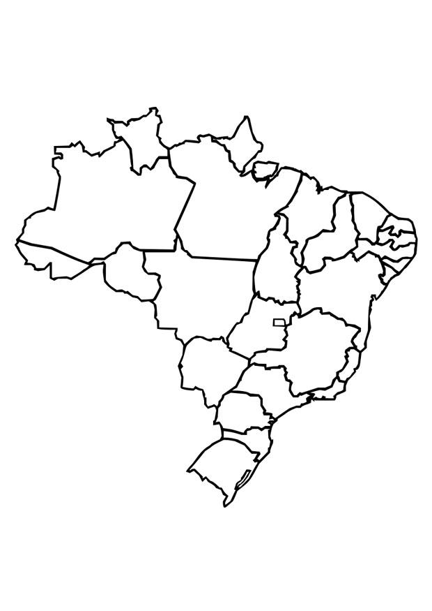 Coloring page brazil