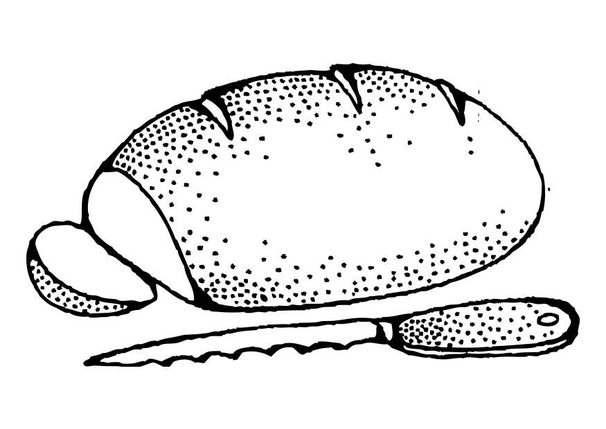 Coloring page bread