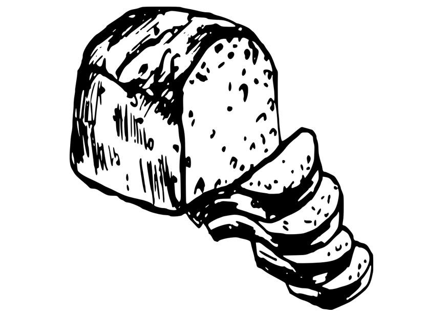 Coloring page bread