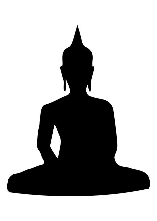 Coloring page buddha