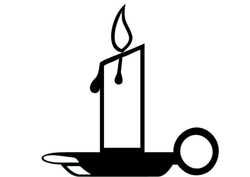 Coloring page candle