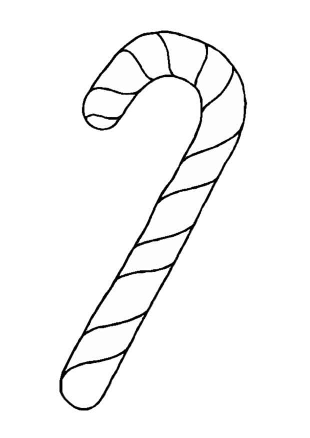 Coloring page candy cane