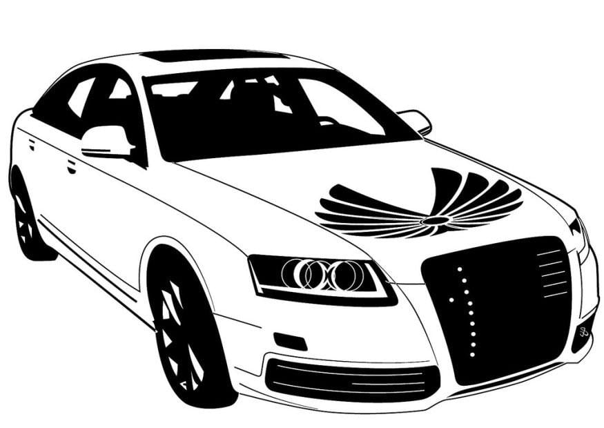 Coloring page car