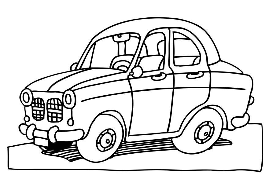 Coloring page car