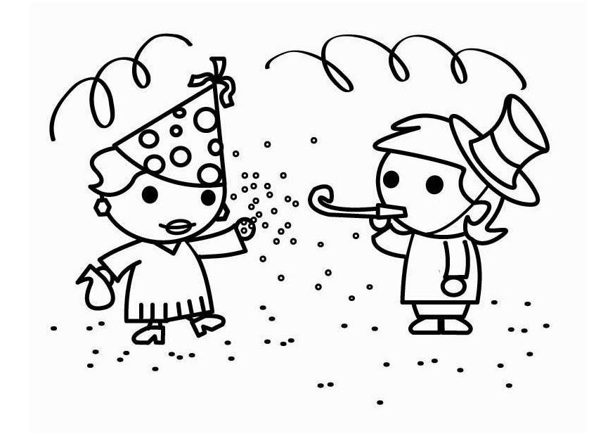 Coloring page carnival