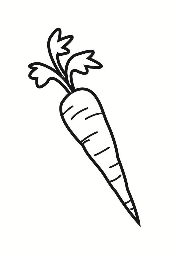 Coloring page carrot