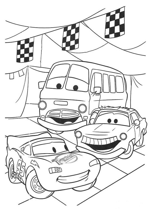 Coloring page cars