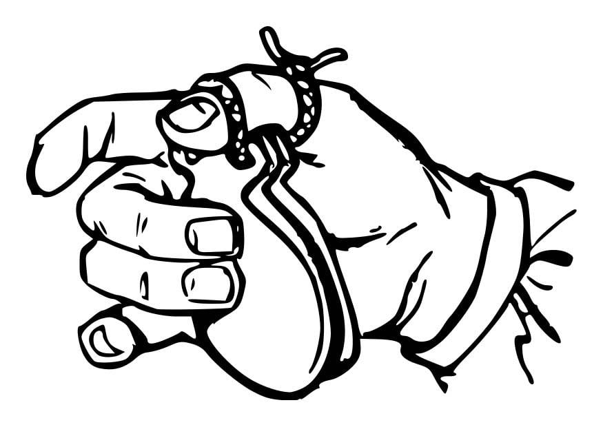 Coloring page castanet