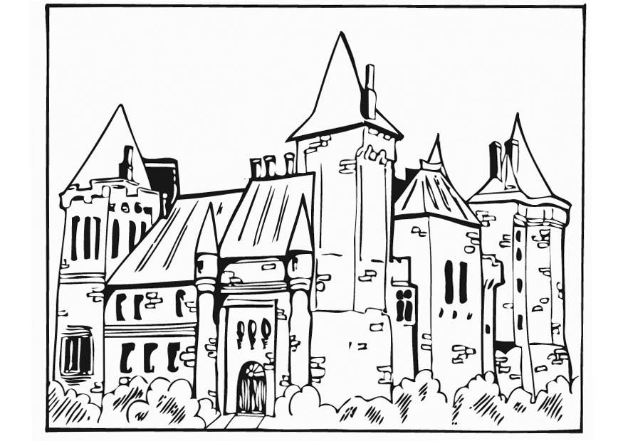 Coloring page castle