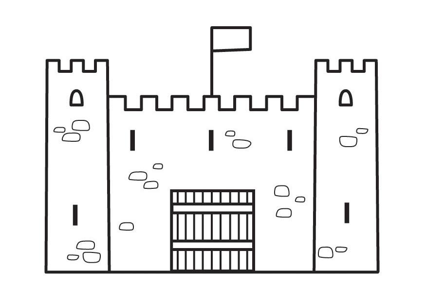 Coloring page castle