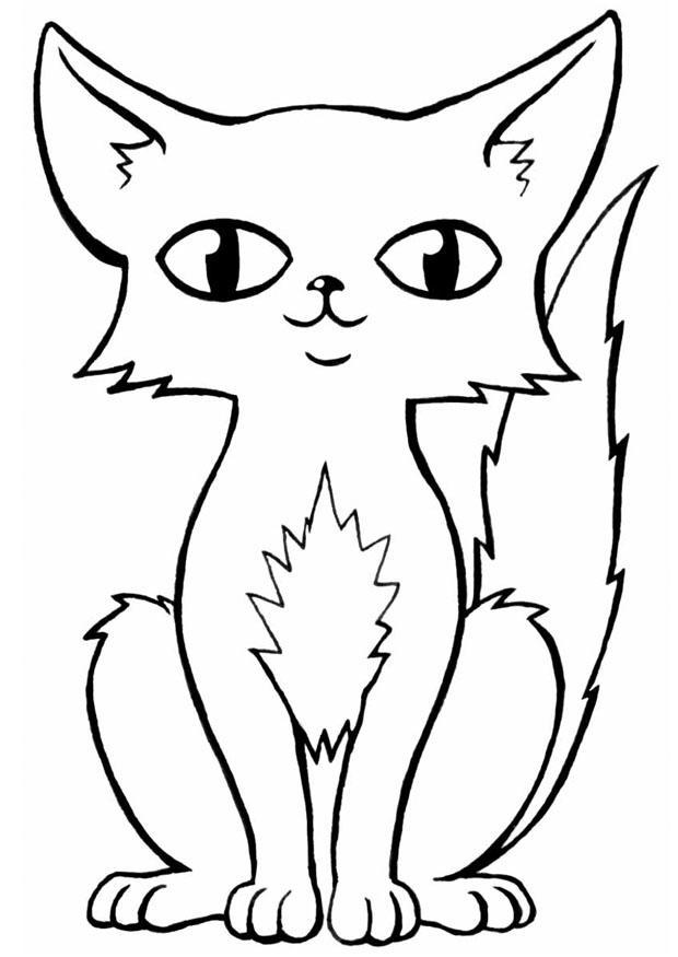 Coloring page cat