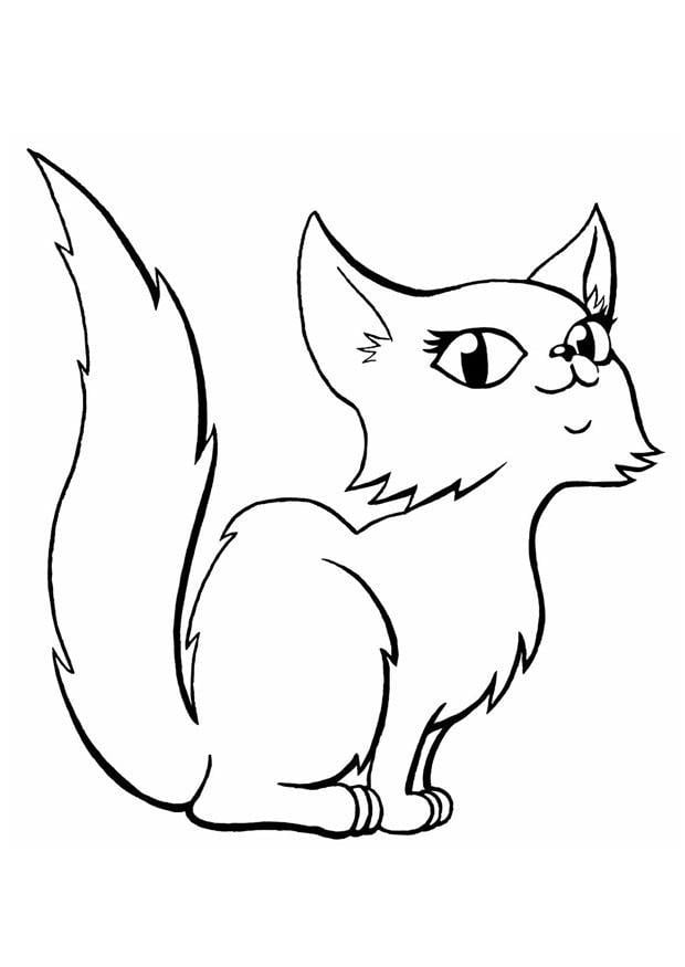 Coloring page cat