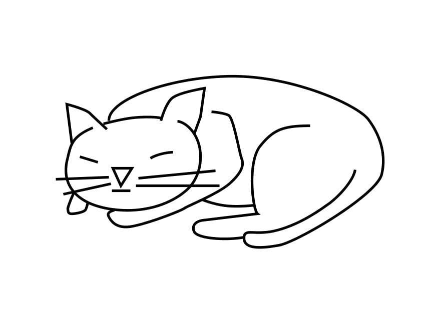 Coloring page cat