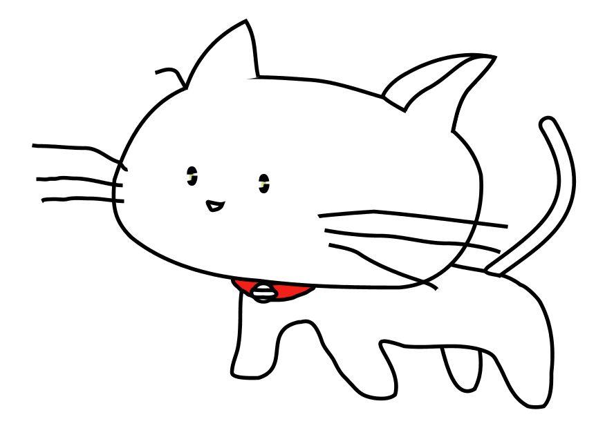 Coloring page cat