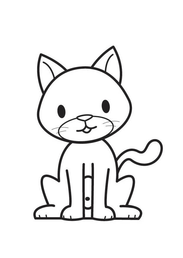 Coloring page cat