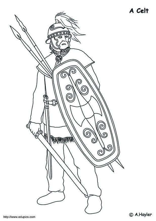 Coloring page celt