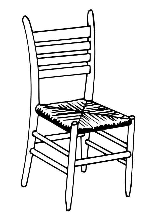 Coloring page chair