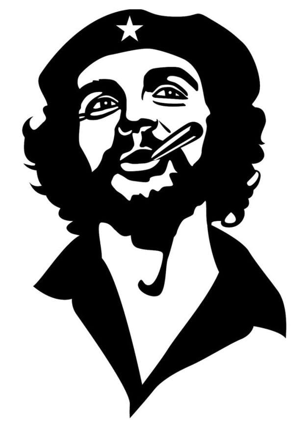 Coloring page che guevara