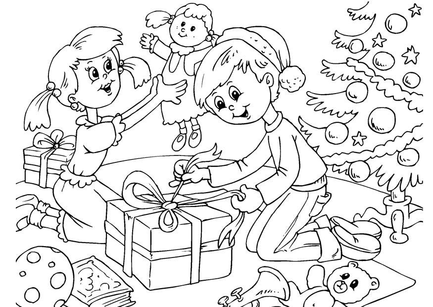 Coloring page christmas