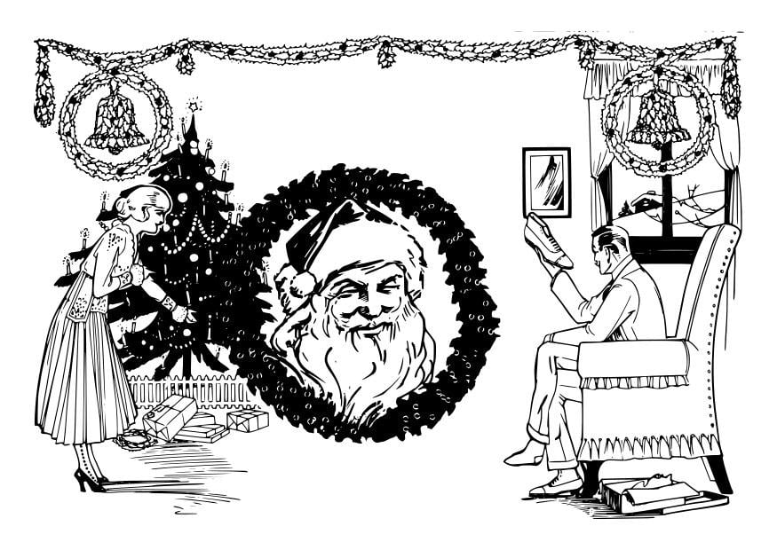 Coloring page christmas