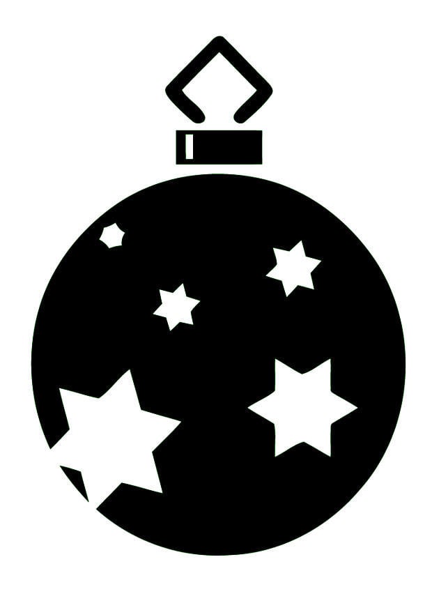 Coloring page christmas bauble