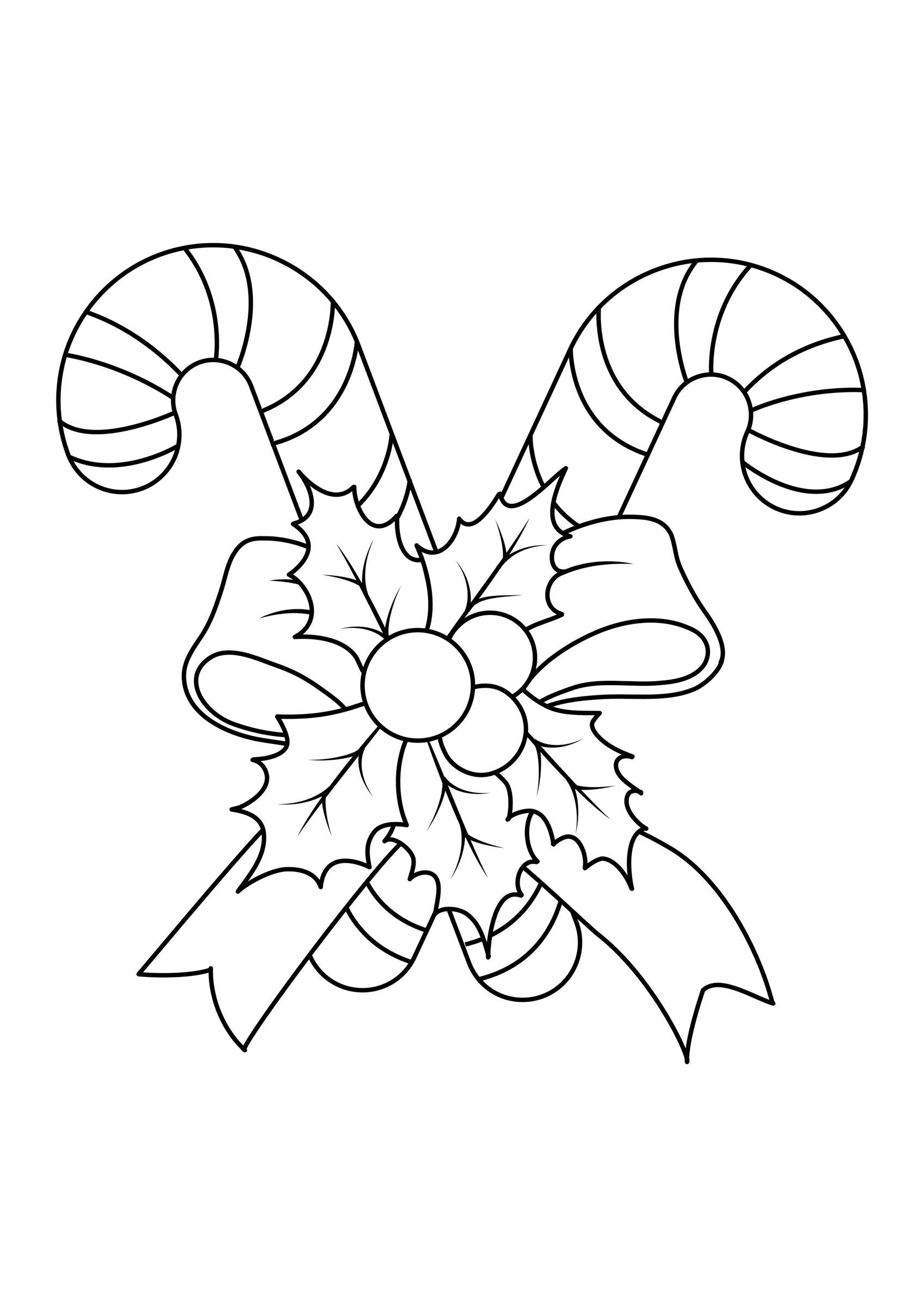 Coloring page christmas decorations