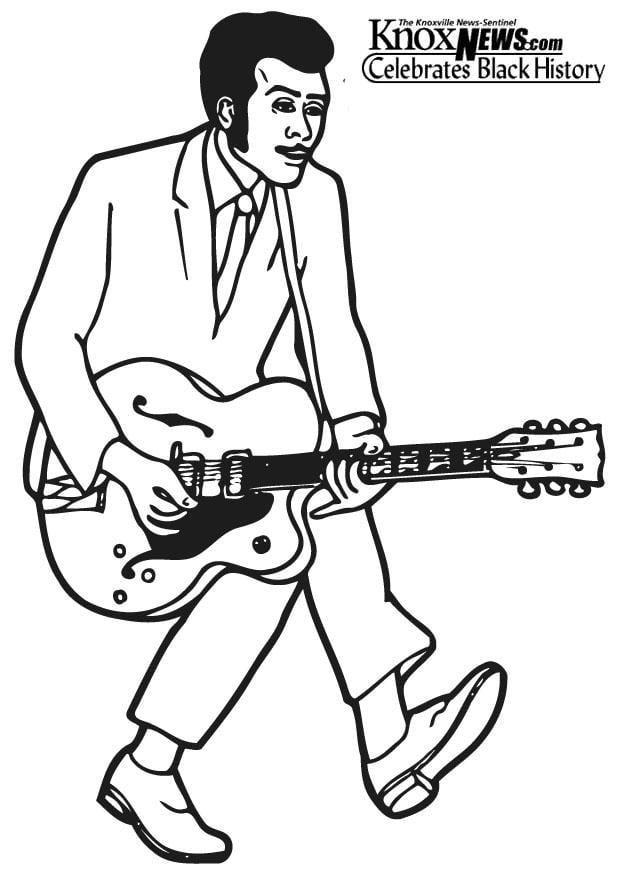 Coloring page chuck berry