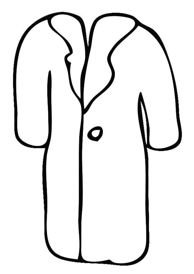 Coloring page coat