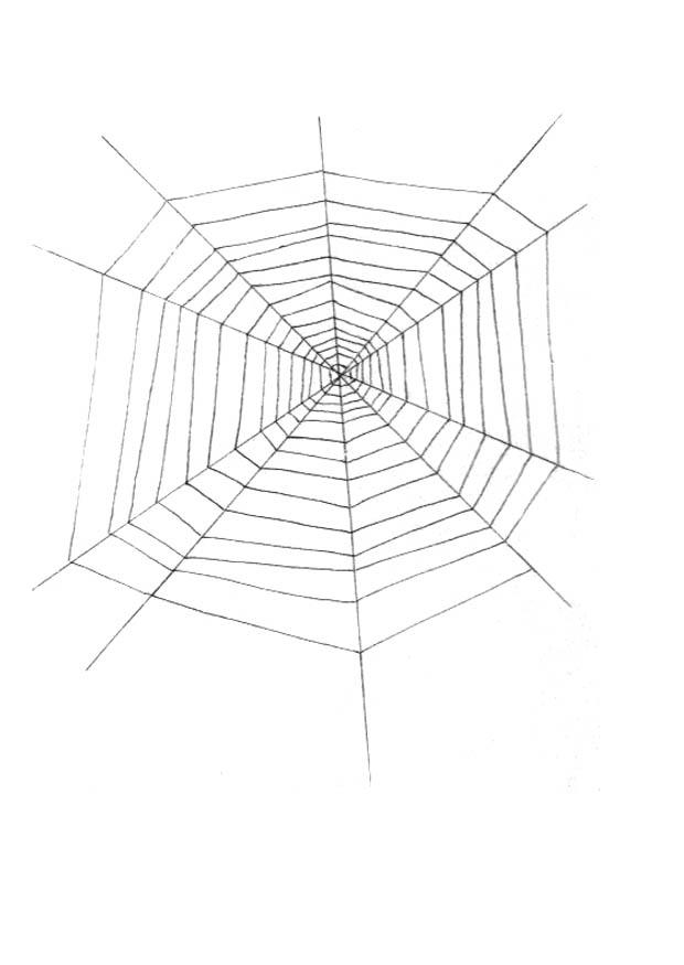 Coloring page cobweb