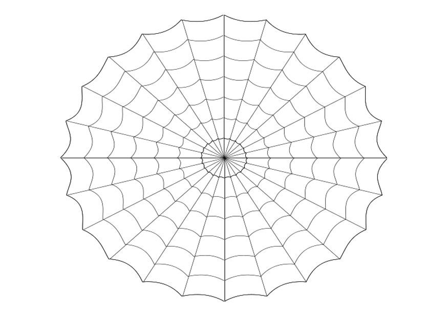 Coloring page cobweb