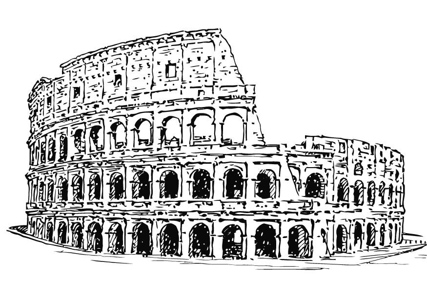 Coloring page colloseum