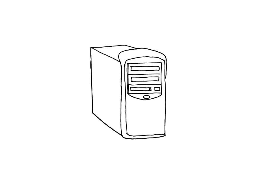 Coloring page computer