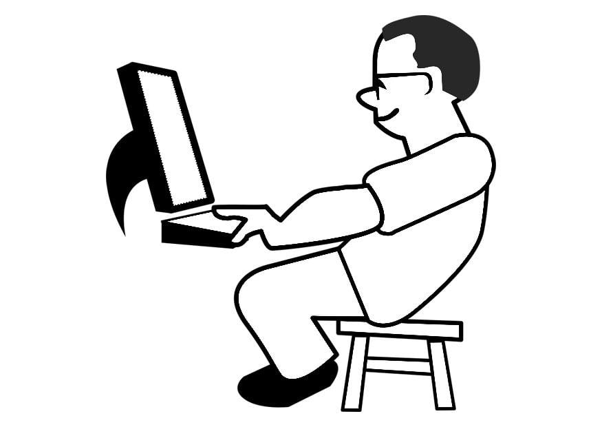 Coloring page computer