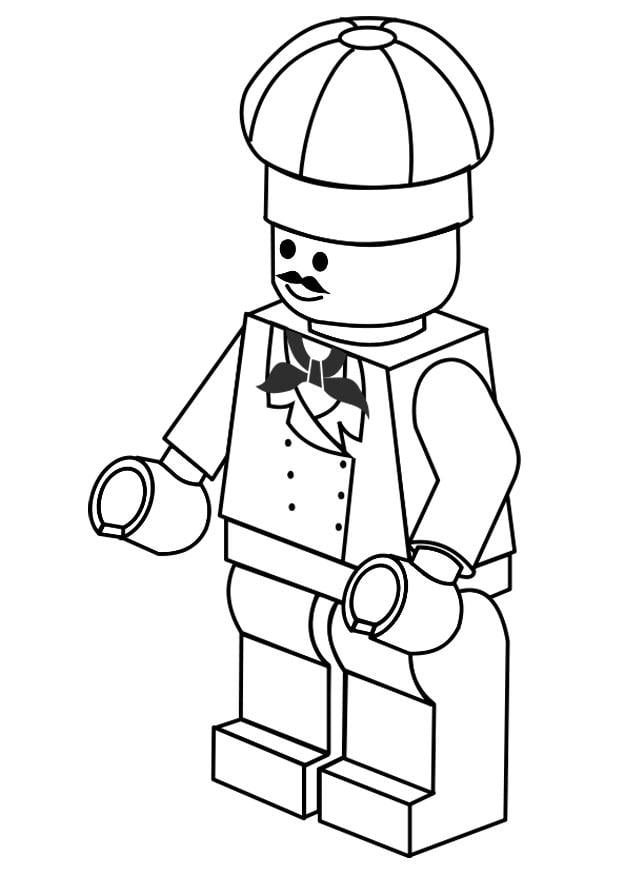 Coloring page cook