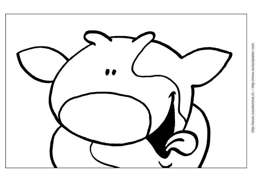 Coloring page cow