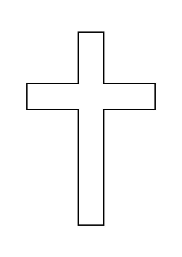 Coloring page cross