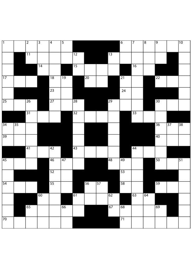 Coloring page crossword