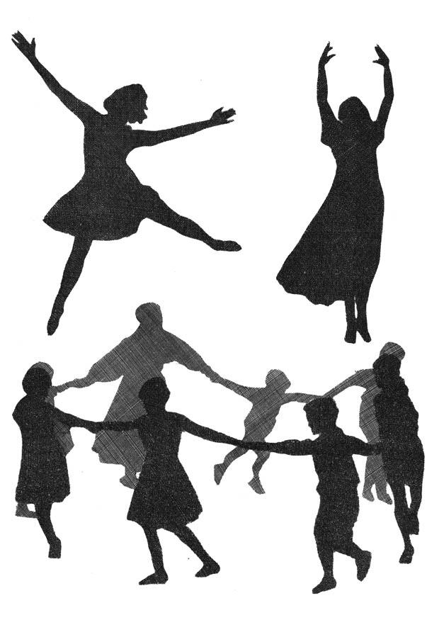 Coloring page dance