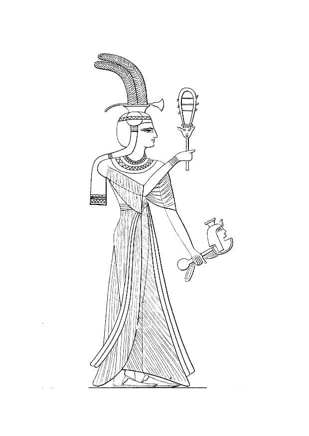 Coloring page daughter of ramses ii