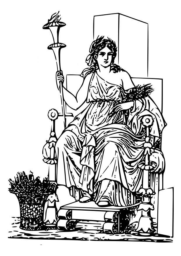 Coloring page demeter