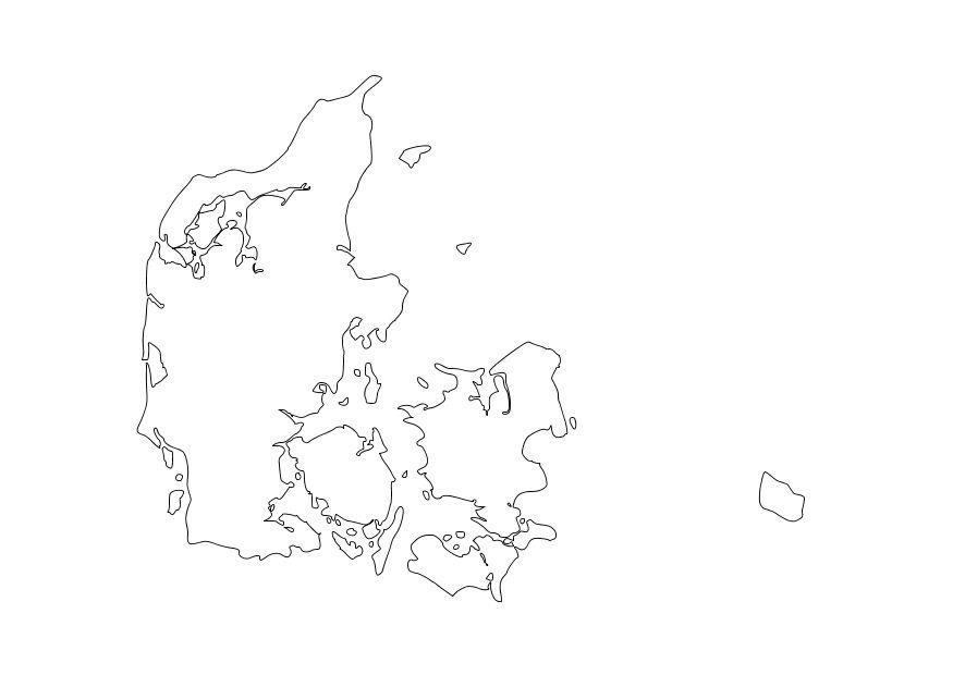 Coloring page denmark