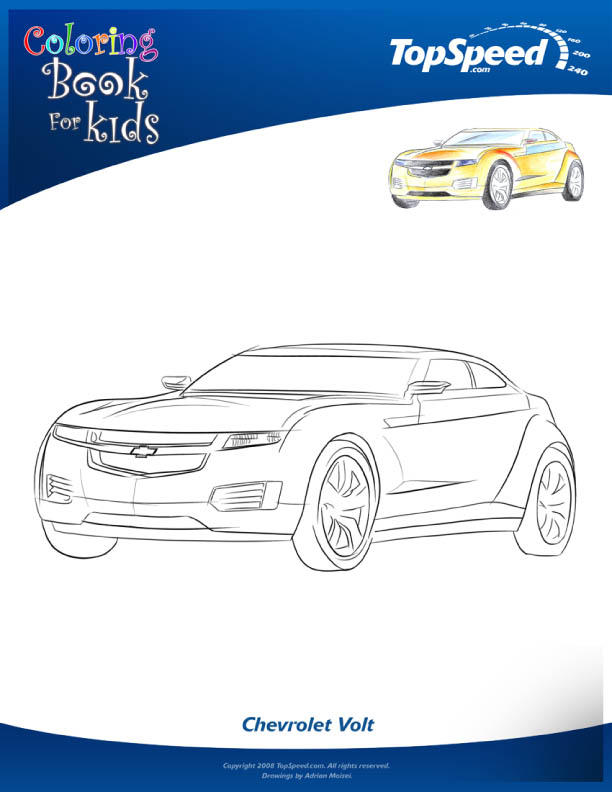 Coloring page detroit auto show-10