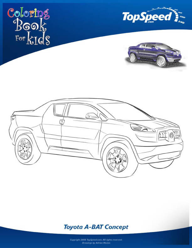 Coloring page detroit auto show-8