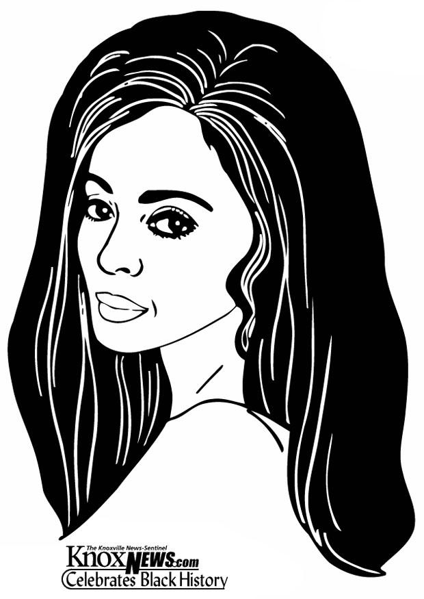 Coloring page diana ross