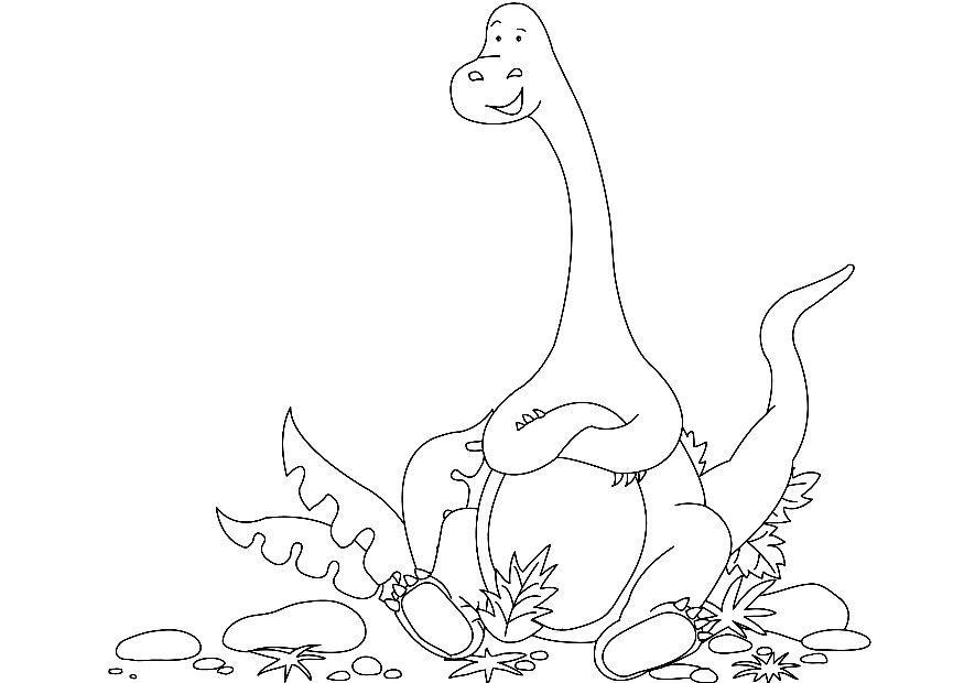 Coloring page dinosaur