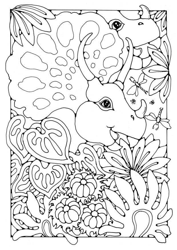 Coloring page dinosaurs