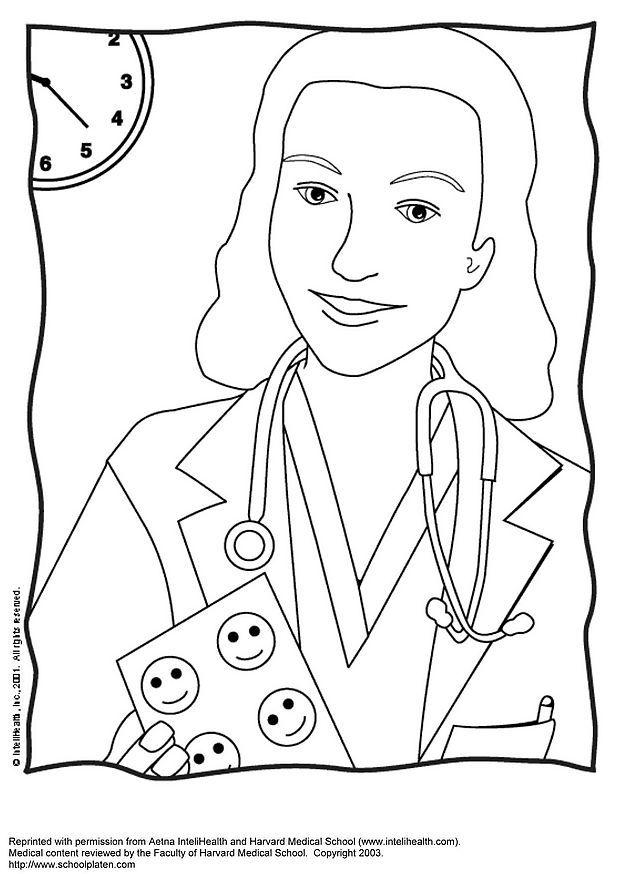 Coloring page doctor