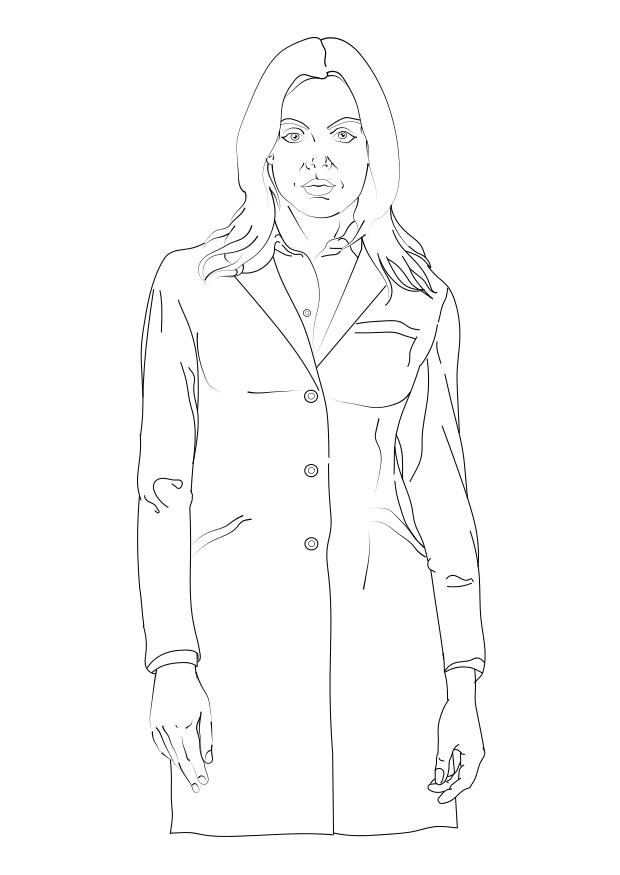 Coloring page doctor