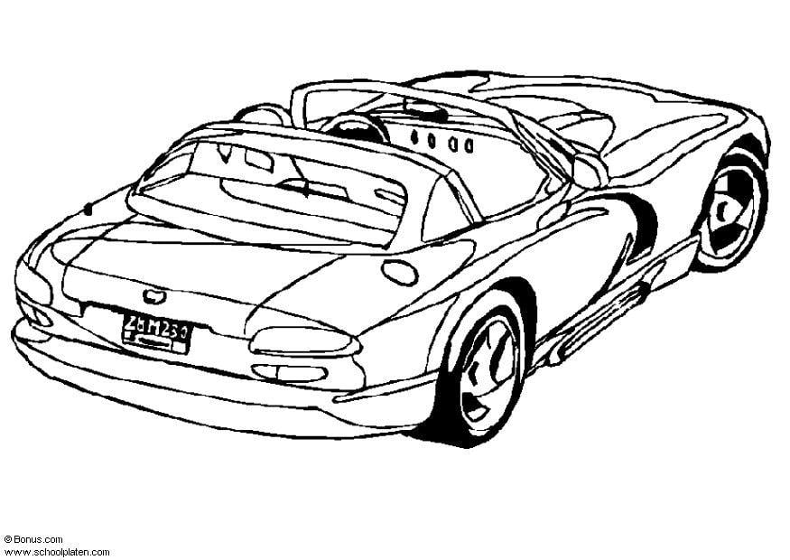 Coloring page dodge viper